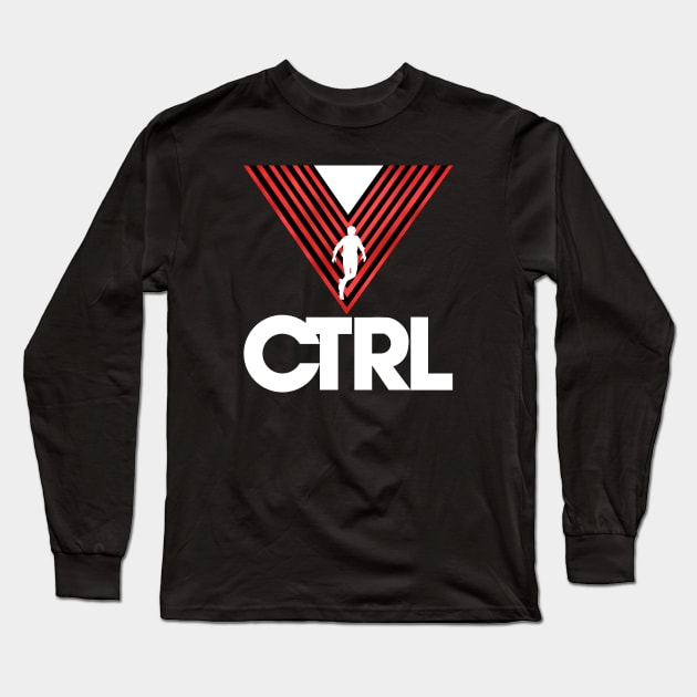 Control (Black) Long Sleeve T-Shirt by aparttimeturtle